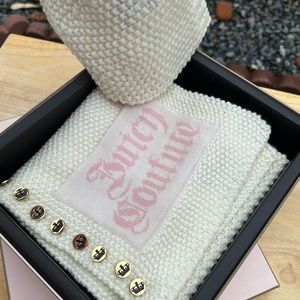 Juicy Couture Hat & Scarf Set NIB
